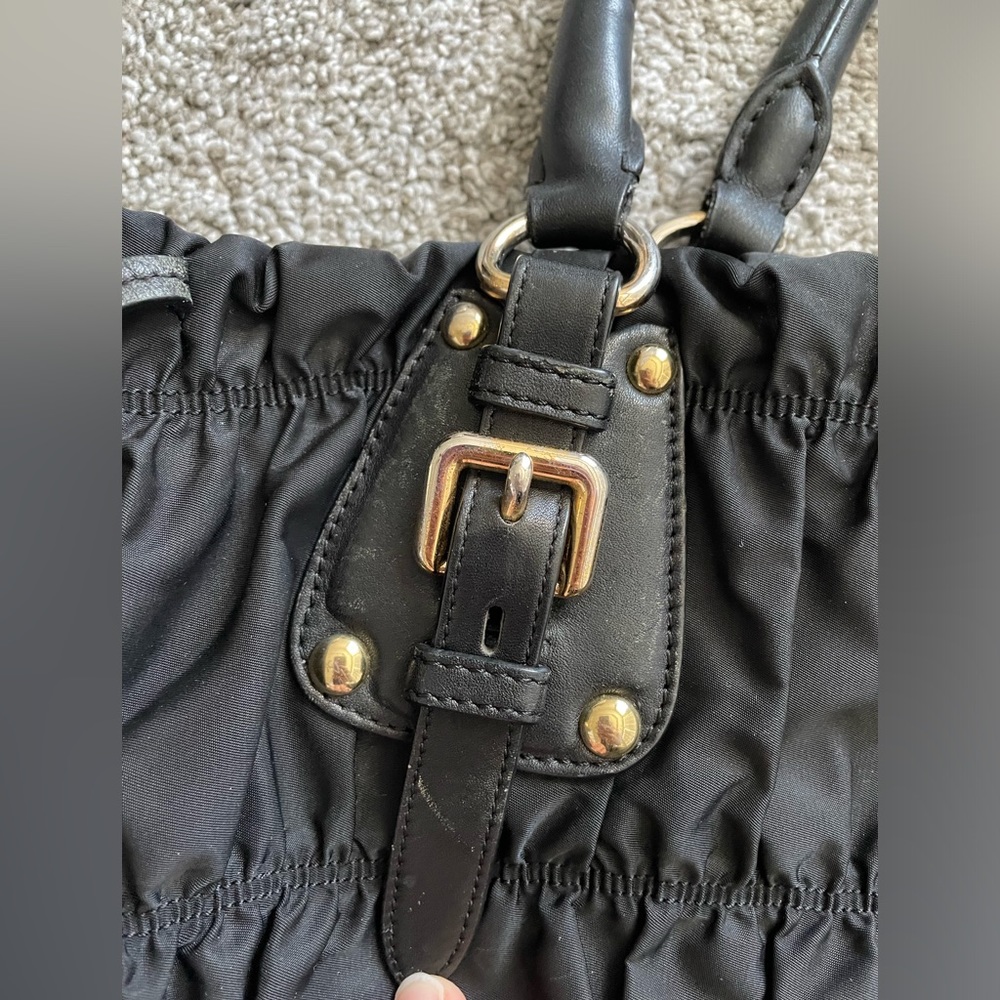 Prada Black Gaufre Tote Bag - Picture 5 of 17